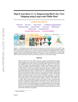 Map It Anywhere (MIA): Empowering Bird's Eye View Mapping using
  Large-scale Public Data