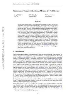 Transformer Circuit Faithfulness Metrics are not Robust