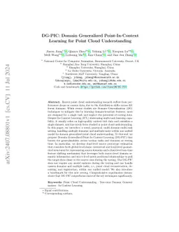 DG-PIC: Domain Generalized Point-In-Context Learning for Point Cloud
  Understanding