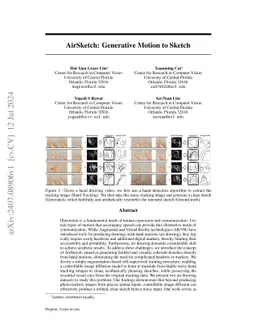 AirSketch: Generative Motion to Sketch
