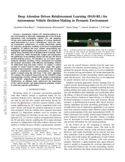 Deep Attention Driven Reinforcement Learning (DAD-RL) for Autonomous
  Vehicle Decision-Making in Dynamic Environment