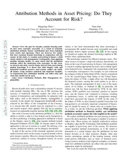 Attribution Methods in Asset Pricing: Do They Account for Risk?