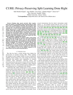 CURE: Privacy-Preserving Split Learning Done Right