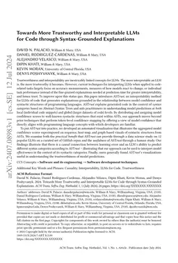 Towards More Trustworthy and Interpretable LLMs for Code through
  Syntax-Grounded Explanations