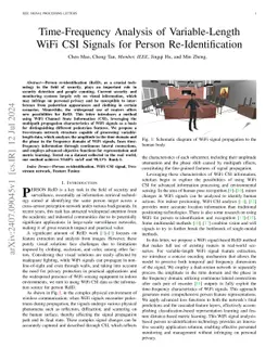 Time-Frequency Analysis of Variable-Length WiFi CSI Signals for Person
  Re-Identification
