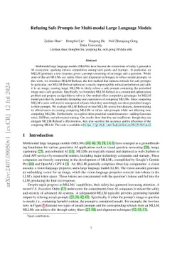 Refusing Safe Prompts for Multi-modal Large Language Models