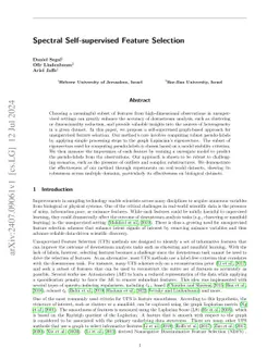 Spectral Self-supervised Feature Selection