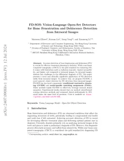 FD-SOS: Vision-Language Open-Set Detectors for Bone Fenestration and
  Dehiscence Detection from Intraoral Images
