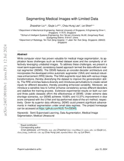 Segmenting Medical Images with Limited Data