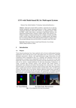 GNN with Model-based RL for Multi-agent Systems