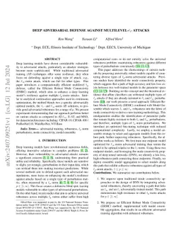 Deep Adversarial Defense Against Multilevel-Lp Attacks