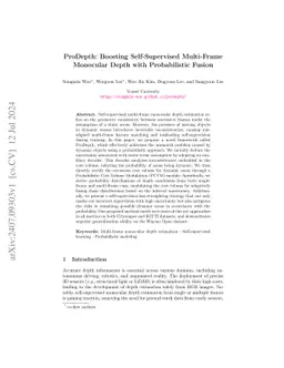 ProDepth: Boosting Self-Supervised Multi-Frame Monocular Depth with
  Probabilistic Fusion