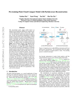 Pre-training Point Cloud Compact Model with Partial-aware Reconstruction