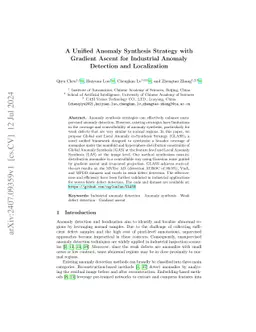 A Unified Anomaly Synthesis Strategy with Gradient Ascent for Industrial
  Anomaly Detection and Localization