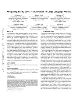 Mitigating Entity-Level Hallucination in Large Language Models