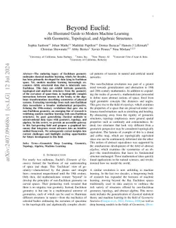 Beyond Euclid: An Illustrated Guide to Modern Machine Learning with Geometric, Topological, and Algebraic Structures