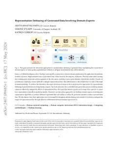 Representation Debiasing of Generated Data Involving Domain Experts