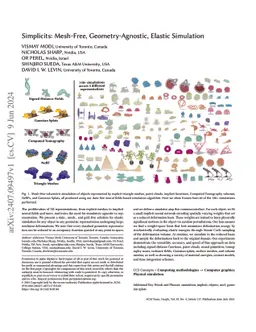 Simplicits: Mesh-Free, Geometry-Agnostic, Elastic Simulation