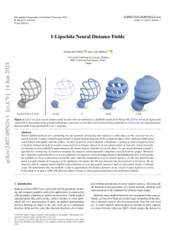 1-Lipschitz Neural Distance Fields