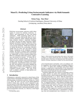 MuseCL: Predicting Urban Socioeconomic Indicators via Multi-Semantic
  Contrastive Learning