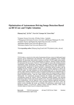 Optimization of Autonomous Driving Image Detection Based on RFAConv and
  Triplet Attention