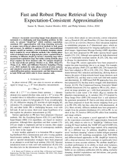 Fast and Robust Phase Retrieval via Deep Expectation-Consistent
  Approximation