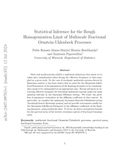Statistical Inference for the Rough Homogenization Limit of Multiscale
  Fractional Ornstein-Uhlenbeck Processes