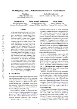 On Mitigating Code LLM Hallucinations with API Documentation