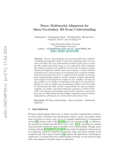 Dense Multimodal Alignment for Open-Vocabulary 3D Scene Understanding