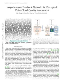 Asynchronous Feedback Network for Perceptual Point Cloud Quality
  Assessment