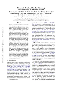 MaskMoE: Boosting Token-Level Learning via Routing Mask in
  Mixture-of-Experts