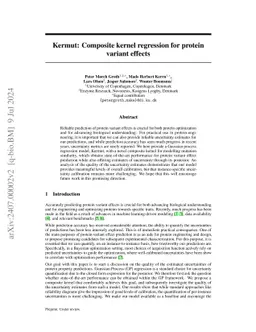 Kermut: Composite kernel regression for protein variant effects