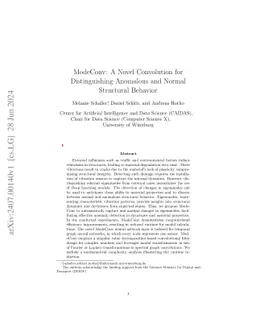 ModeConv: A Novel Convolution for Distinguishing Anomalous and Normal
  Structural Behavior