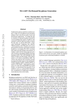 MetaKP: On-Demand Keyphrase Generation