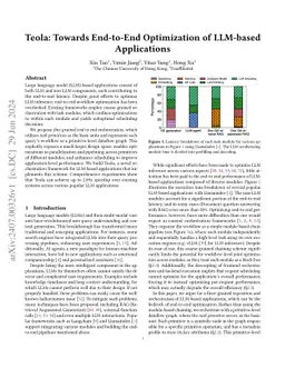 Teola: Towards End-to-End Optimization of LLM-based Applications