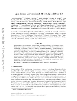 Open-Source Conversational AI with SpeechBrain 1.0