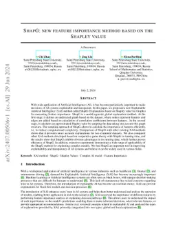 ShapG: new feature importance method based on the Shapley value