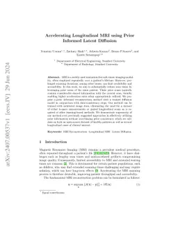 Accelerating MRI with Longitudinally-informed Latent Posterior Sampling