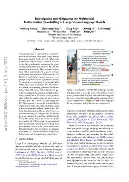 Investigating and Mitigating the Multimodal Hallucination Snowballing in
  Large Vision-Language Models