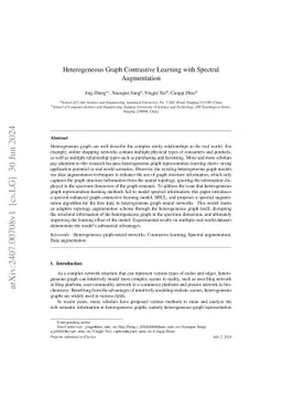 Heterogeneous Graph Contrastive Learning with Spectral Augmentation