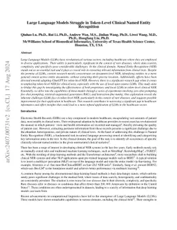 Large Language Models Struggle in Token-Level Clinical Named Entity
  Recognition