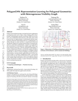 PolygonGNN: Representation Learning for Polygonal Geometries with Heterogeneous Visibility Graph