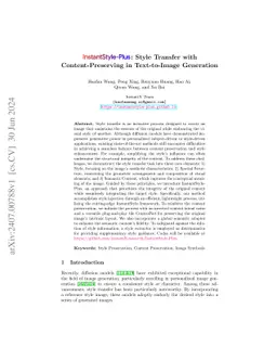 InstantStyle-Plus: Style Transfer with Content-Preserving in
  Text-to-Image Generation