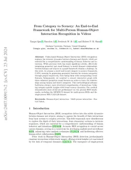 From Category to Scenery: An End-to-End Framework for Multi-Person
  Human-Object Interaction Recognition in Videos