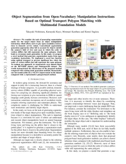 Object Segmentation from Open-Vocabulary Manipulation Instructions Based
  on Optimal Transport Polygon Matching with Multimodal Foundation Models