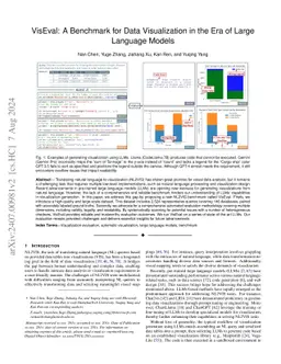 VisEval: A Benchmark for Data Visualization in the Era of Large Language
  Models