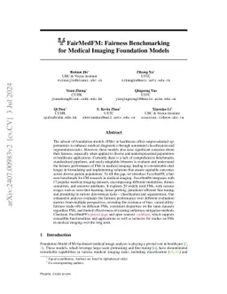FairMedFM: Fairness Benchmarking for Medical Imaging Foundation Models