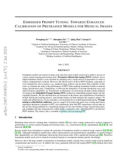 Embedded Visual Prompt Tuning