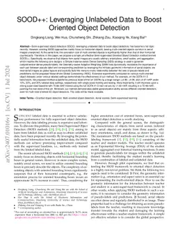 SOOD++: Leveraging Unlabeled Data to Boost Oriented Object Detection