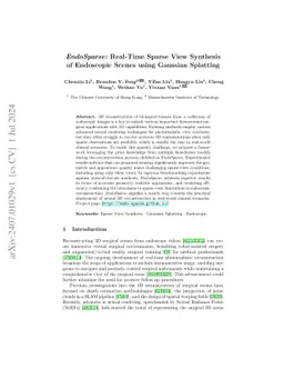 EndoSparse: Real-Time Sparse View Synthesis of Endoscopic Scenes using
  Gaussian Splatting
